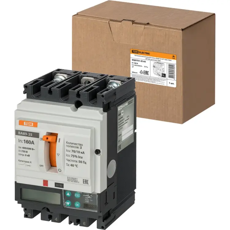 Автоматический выключатель TDM ELECTRIC ва89-35 SQ0751-0141