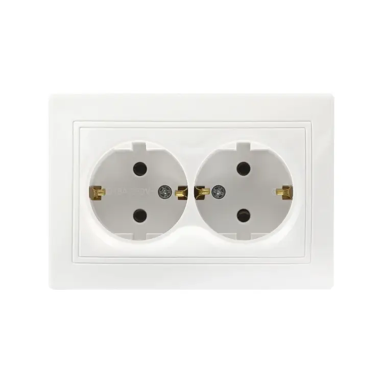 Двухместная розетка Smartbuy Венера SBE-01w-16-S2-Z