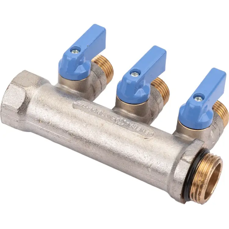 Коллектор с шаровыми кранами STOUT Smb 6211 341203 RG0091AACQML3R