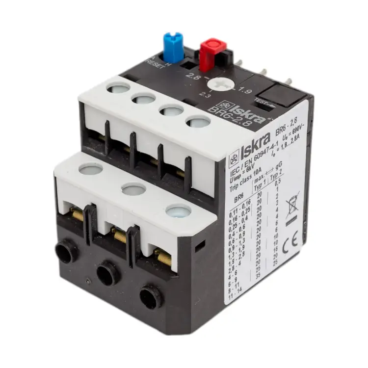 Термореле для миниконтакторов iskra BR6-2.8 УТ-00019710