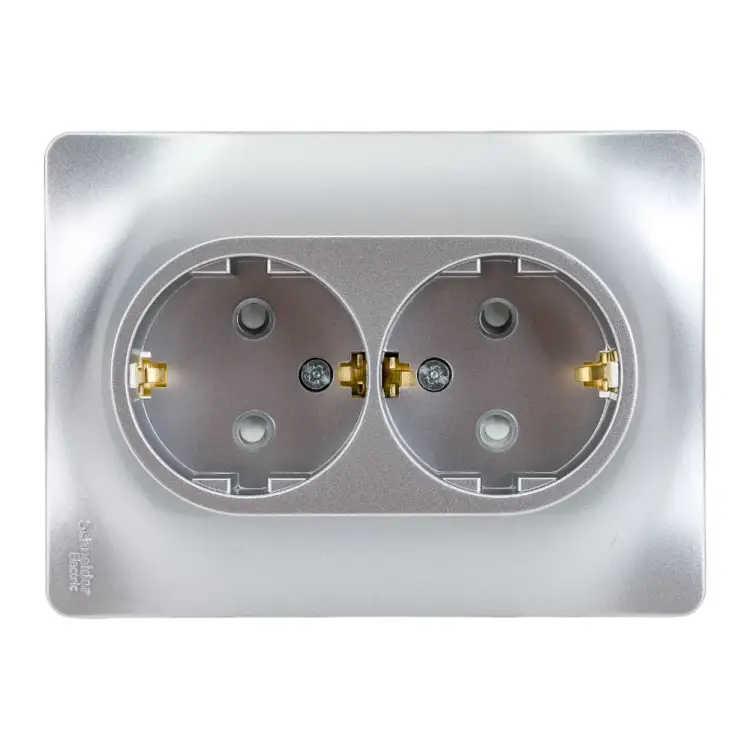 Двухместная розетка Systeme Electric GLOSSA GSL000326