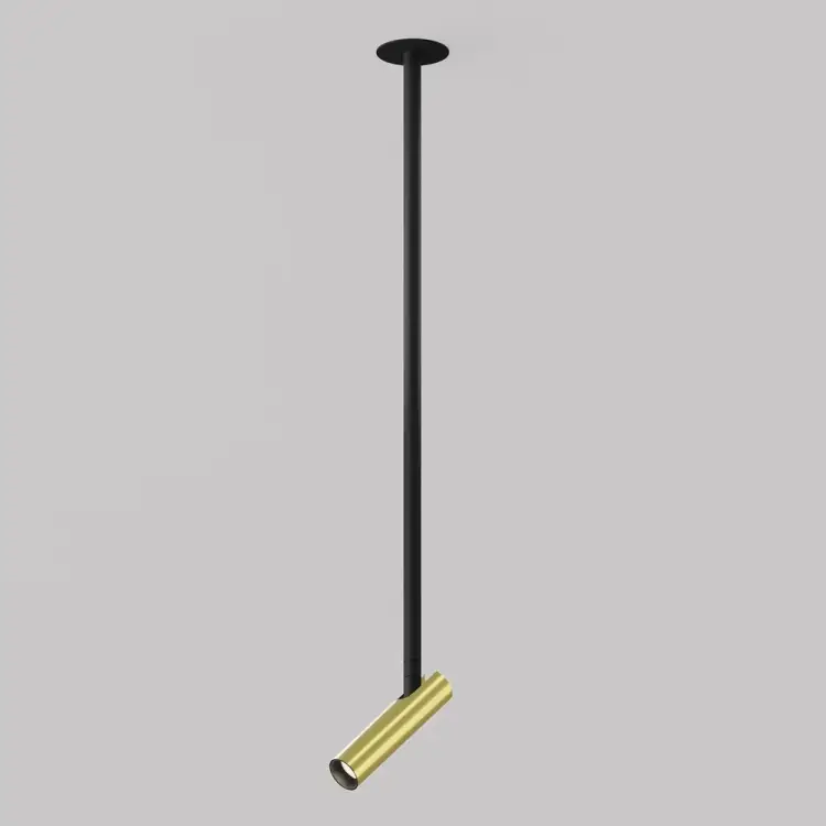 Подвесной светильник MAYTONI Focus T LED 6W Алюминий Черный и Латунь P141RS-L125-6W3K-BBS