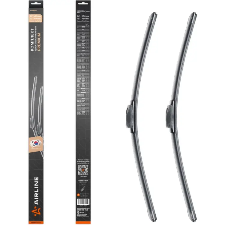Комплект щеток стеклоочистителя Airline PREMIUM AWBM080