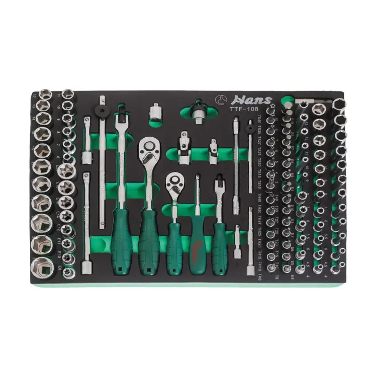 Набор бит торцевых головок и аксессуаров HANS TTF-108