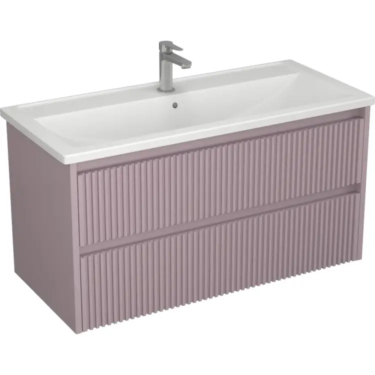 Тумба Veneciana ALTERNO 100 с 2-мя ящиками, под умывальник Mario 100, пудровый матовый 510029 Тумба Veneciana ALTERNO 100 с 2-мя ящиками, под умывальник Mario 100, пудровый матовый 510029