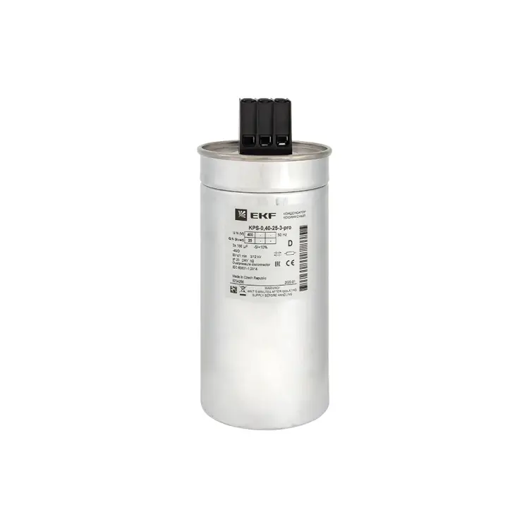 Косинусный конденсатор EKF КПС-0,4-25-3 PRO kps-0,4-25-3-pro