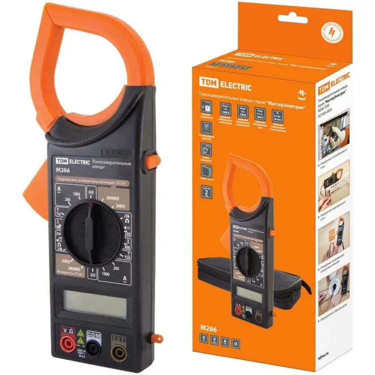 Токоизмерительные клещи TDM ELECTRIC МастерЭлектрик М266 SQ1005-0004