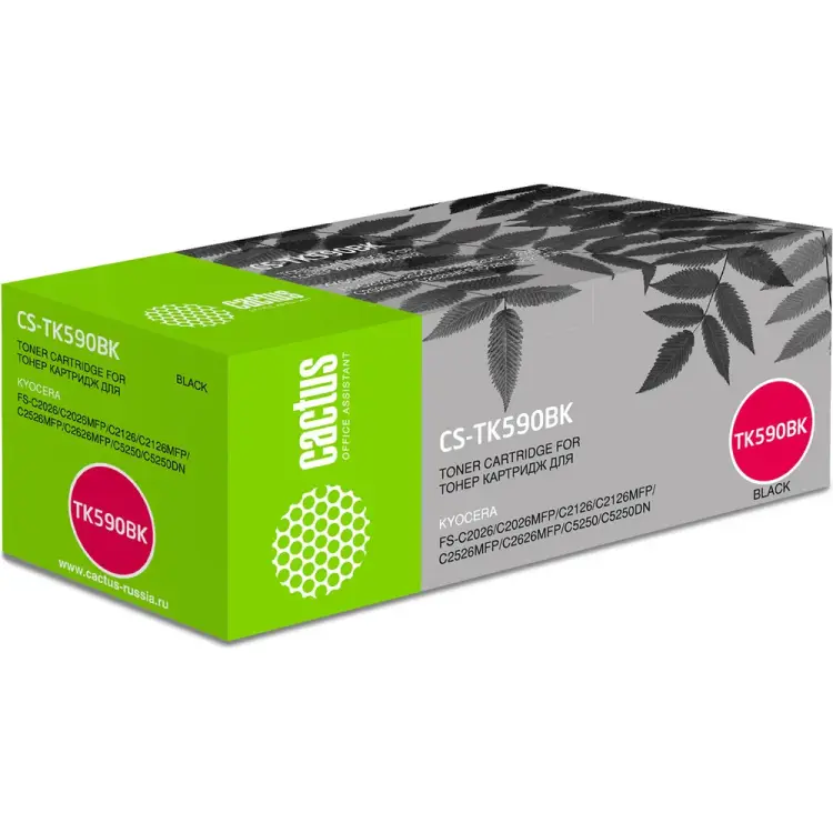Лазерный картридж для kyocera fs-c2026mfp/c2126mfp/c2526 Cactus tk-590k 884873