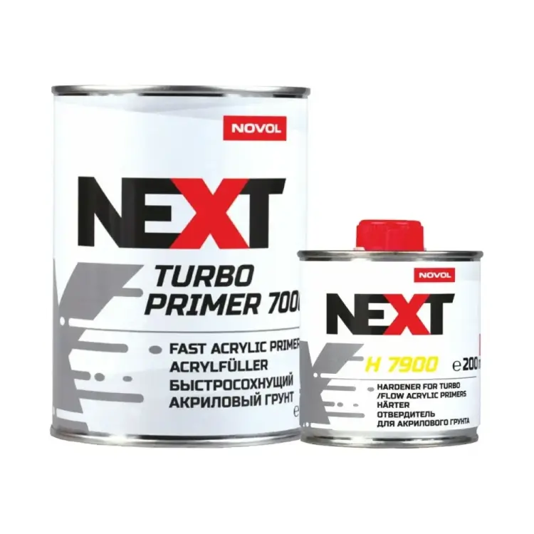 Быстросохнущий акриловый грунт NOVOL NEXT TURBO 7000 2К 90893-90899