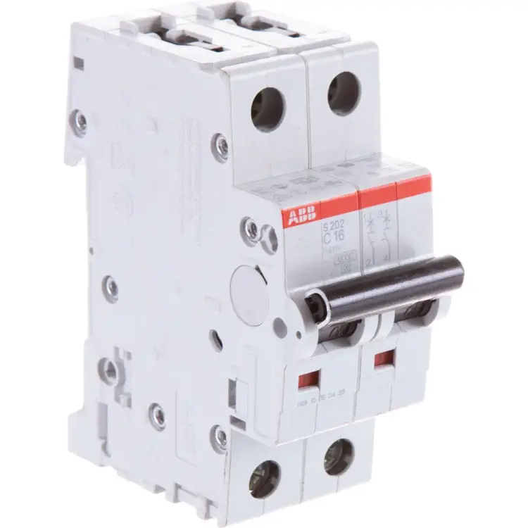 Двухполюсной автоматический выключатель ABB S202 2CDS252001R0164