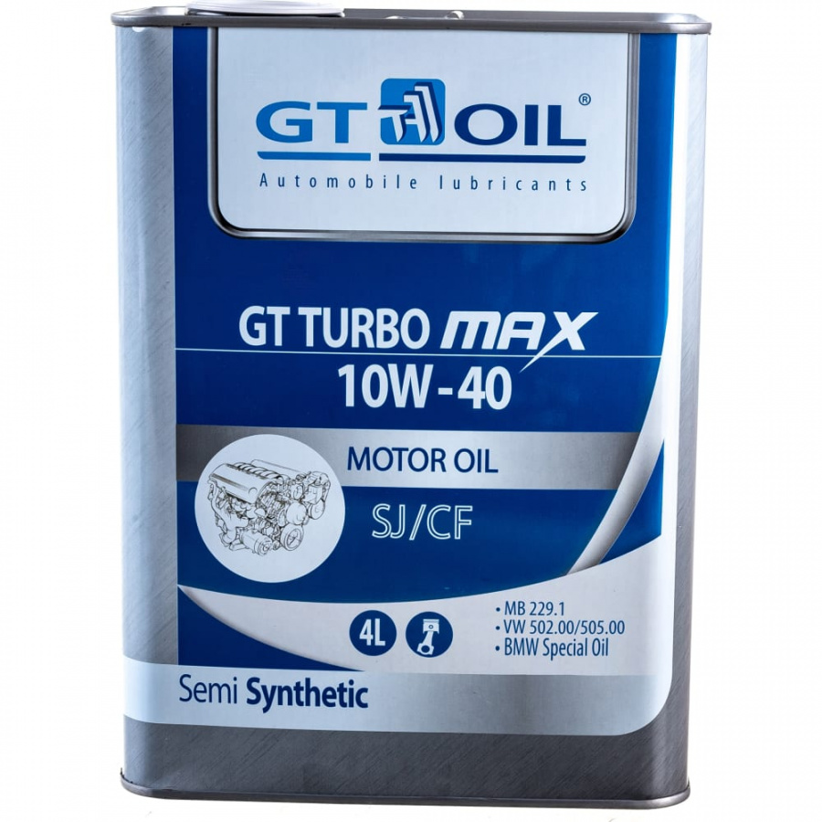 Масло GT OIL Turbo Max SAE 10W-40 API SJ/CF