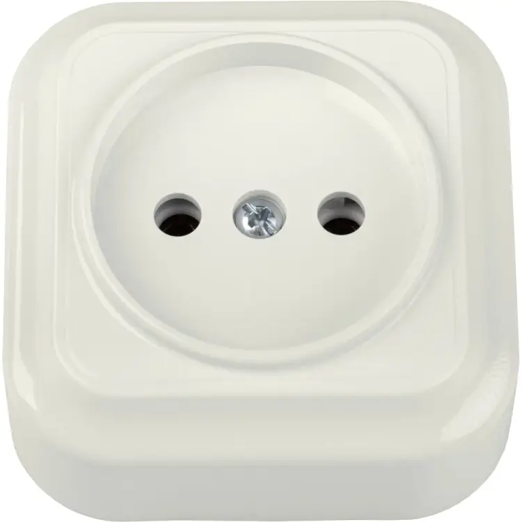 Одноместная розетка BYLECTRICA ВАРИАНТ РА16-0101 бежевый