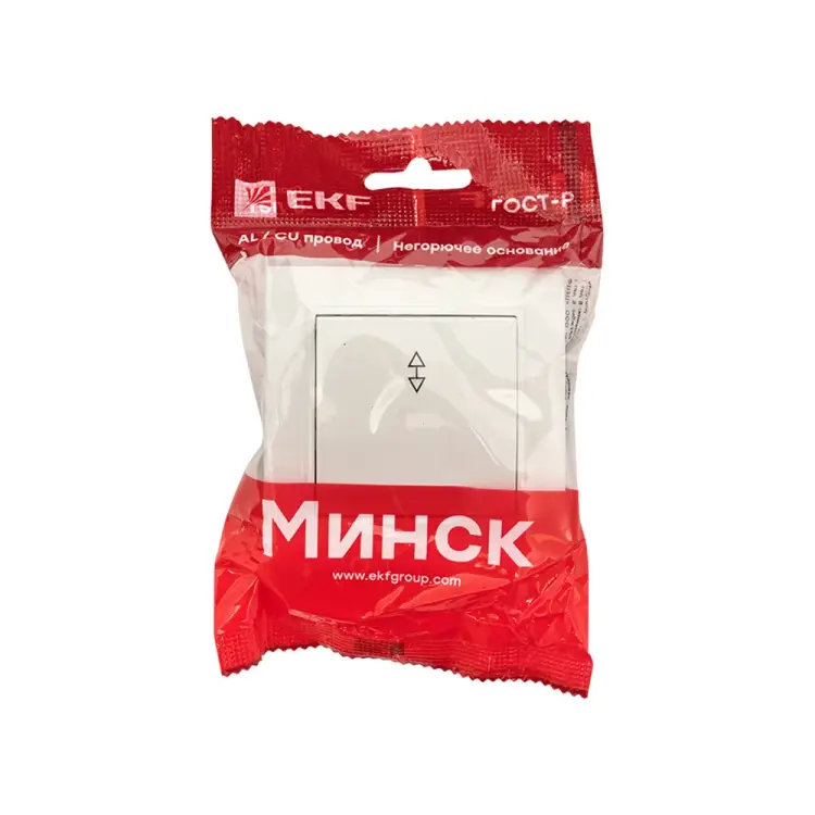 Одноклавишный проходной выключатель EKF Минск Basic ERV10-025-10