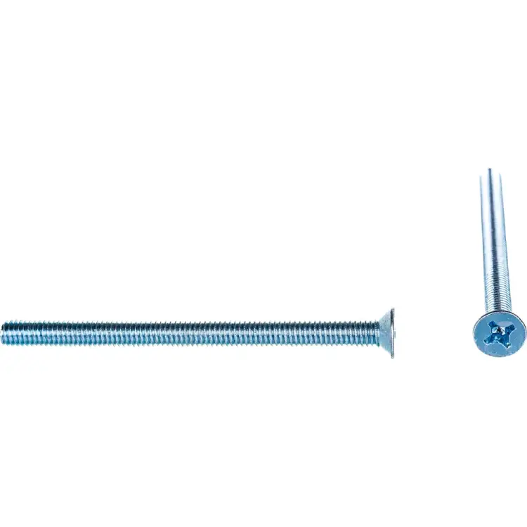 Оцинкованный винт с потайной головкой Tech-Krep М6х80 DIN965 (4 шт.) 103006