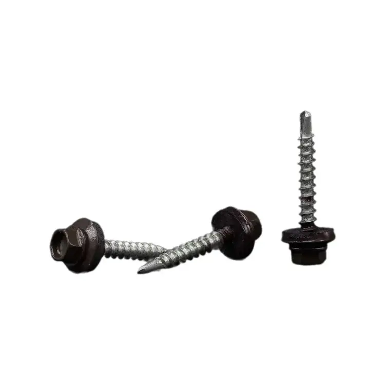 Кровельные саморезы BOWT 4.8x35 мм, ral 8017, 300 шт. R02793