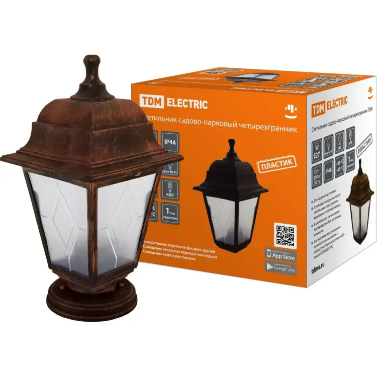 Садово-парковый напольный светильник TDM ELECTRIC НТУ 04-60-001 SQ0330-0788