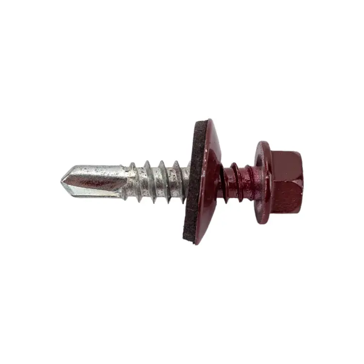 Кровельный саморез качественный крепеж 5,5/25 RAL300570 красное вино (70 шт.) 0300137