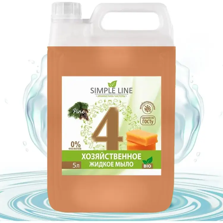 Антибактериальное хозяйственное мыло NOVELHIM 4 Needles SL4N 5л