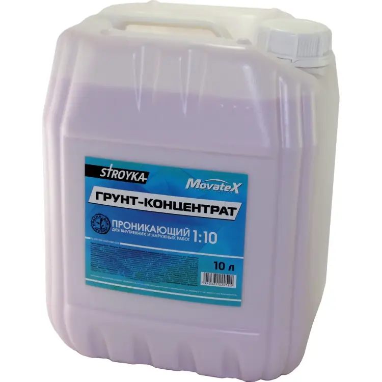 Грунт-концентрат для наружных и внутренних работ Movatex Stroyka Т32044