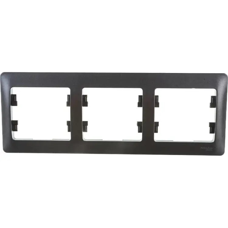 Горизонтальная трехместная рамка Systeme Electric GLOSSA GSL001303