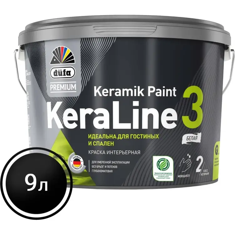 Воднодисперсионная краска Dufa Premium KeraLine 3 МП00-006517 Воднодисперсионная краска Dufa Premium KeraLine 3 МП00-006517