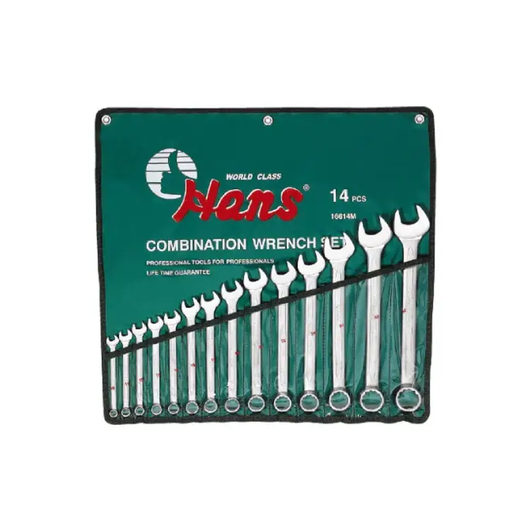 Комплект комбинированных ключей HANS 16614M