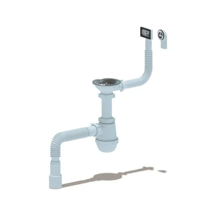 Сифон для кухонной мойки АНИ Пласт Грот A0145DIY