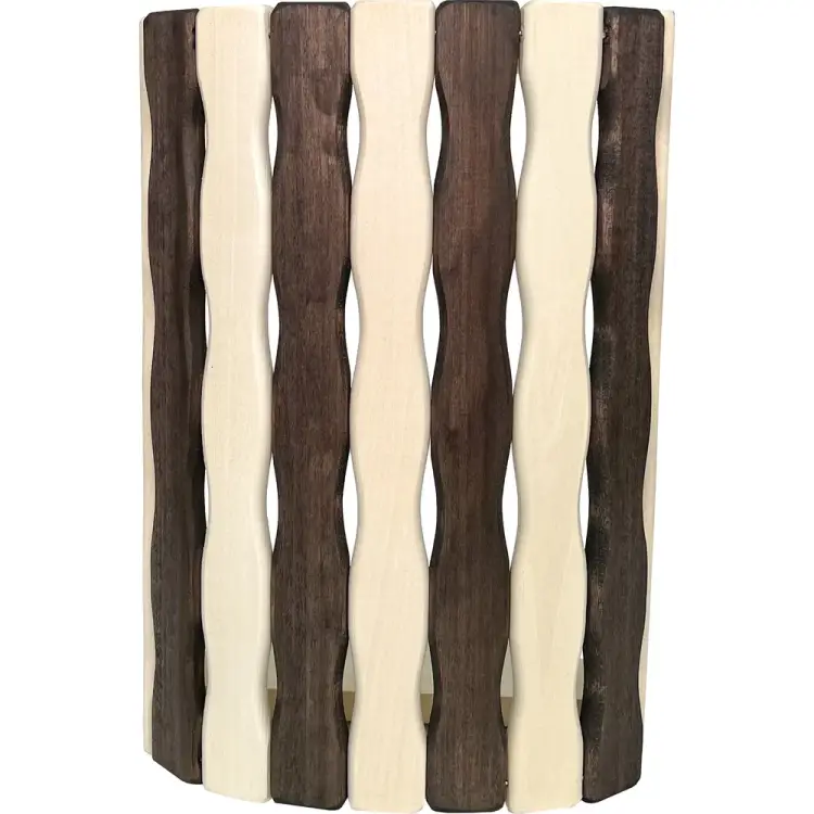 Угловой извилистый абажур Бацькина баня Zebra 30776