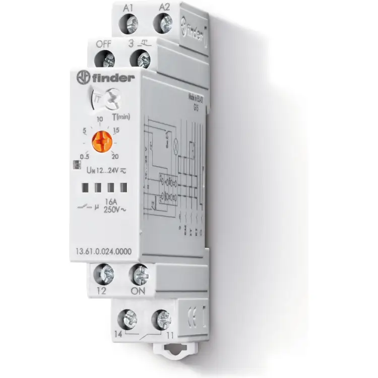 Модульное электронное импульсное реле Finder 136100240000