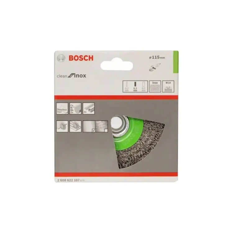 Дисковая щетка Bosch INOX 2608622107 Дисковая щетка Bosch INOX 2608622107