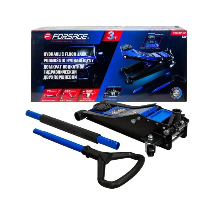 Подкатной гидравлический домкрат Forsage F-T830018Z HT(58719)
