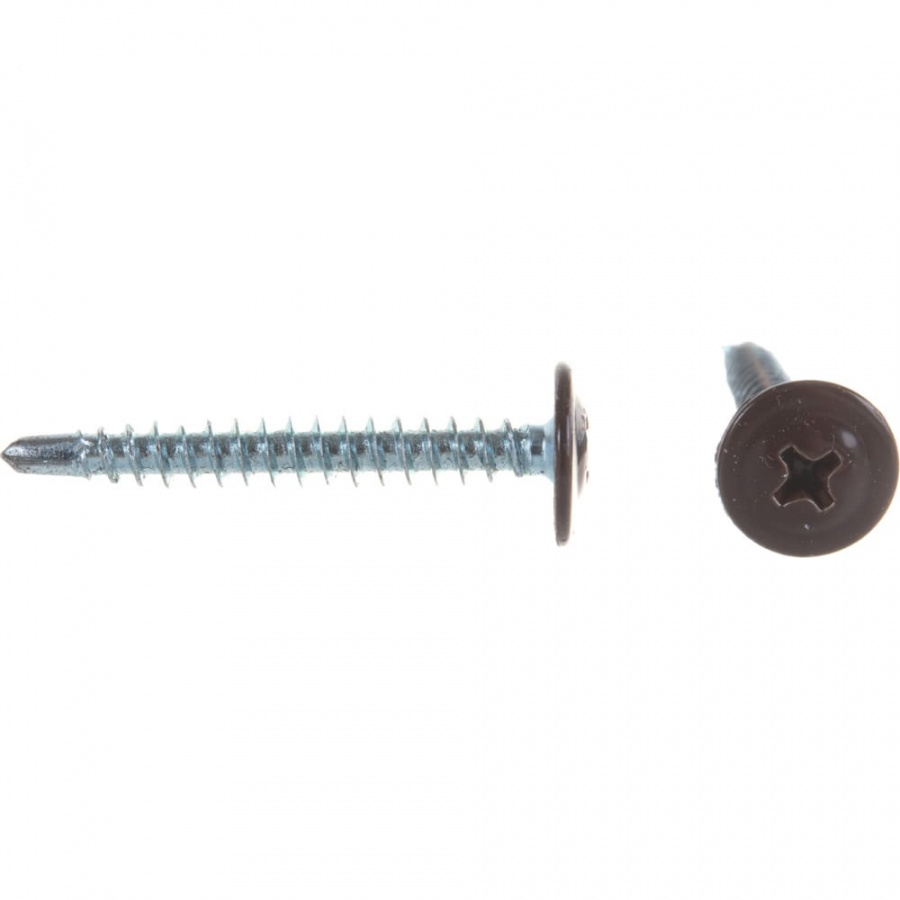 Саморез-сверло КРЕП-КОМП 4,2х32 RAL8017 (500 шт.)