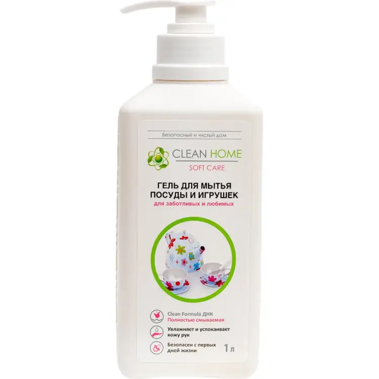 Гель для мытья детской посуды и игрушек CLEAN HOME 410