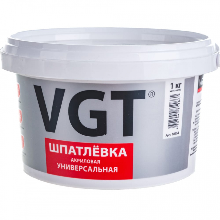 Универсальная акриловая шпаклевка для наружных и внутренних работ VGT 52963