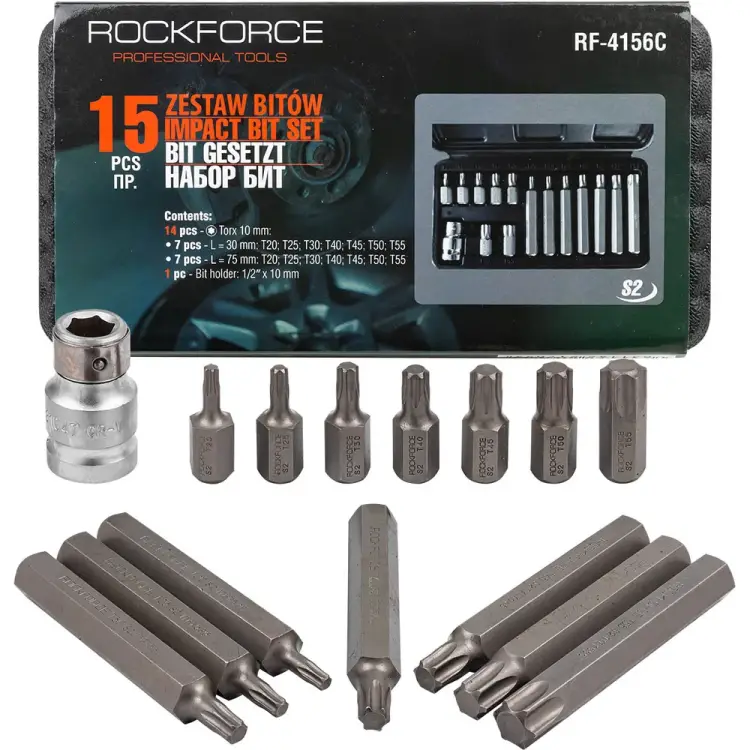 Набор бит Rockforce RF-4156/C/(27210) Набор бит Rockforce RF-4156/C/(27210)