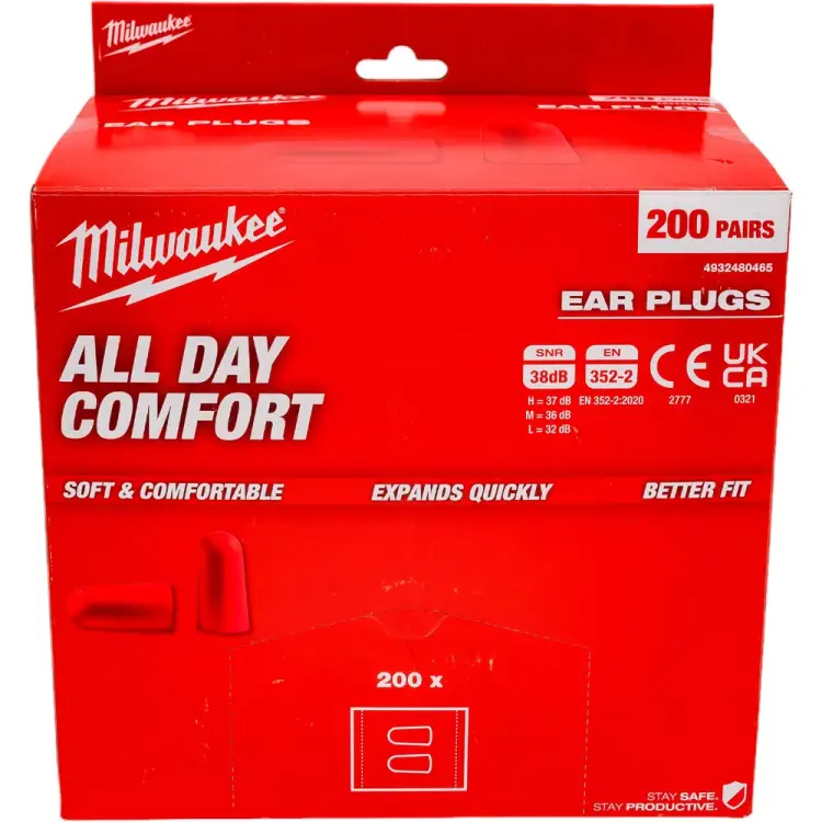 Противошумные вкладыши Milwaukee 4932480465 Противошумные вкладыши Milwaukee 4932480465