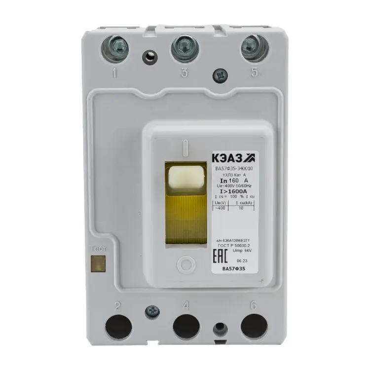 Автоматический выключатель КЭАЗ ВА57Ф35-340010-160А-1600-400AC-УХЛ3 109307