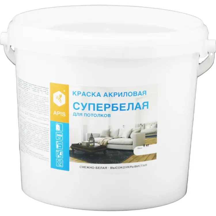 Акриловая краска для потолков APIS 4665296515070 Акриловая краска для потолков APIS 4665296515070