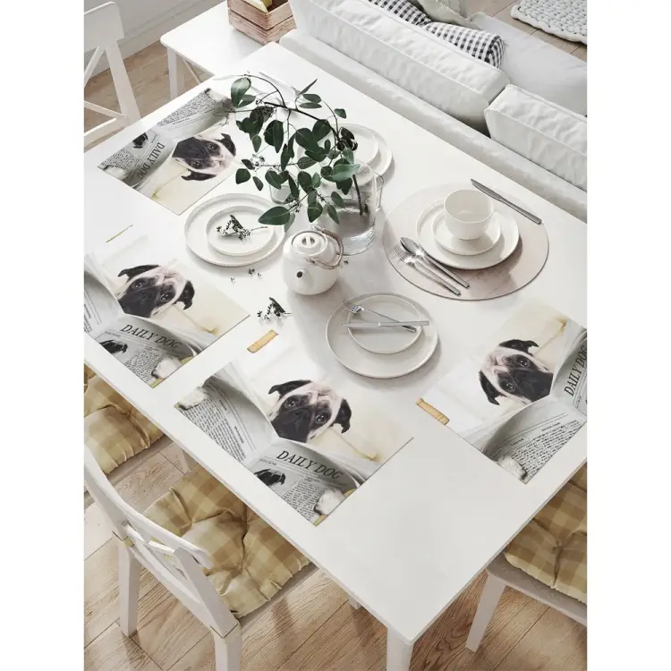 Комплект тканевых салфеток для сервировки стола JOYARTY np_41936