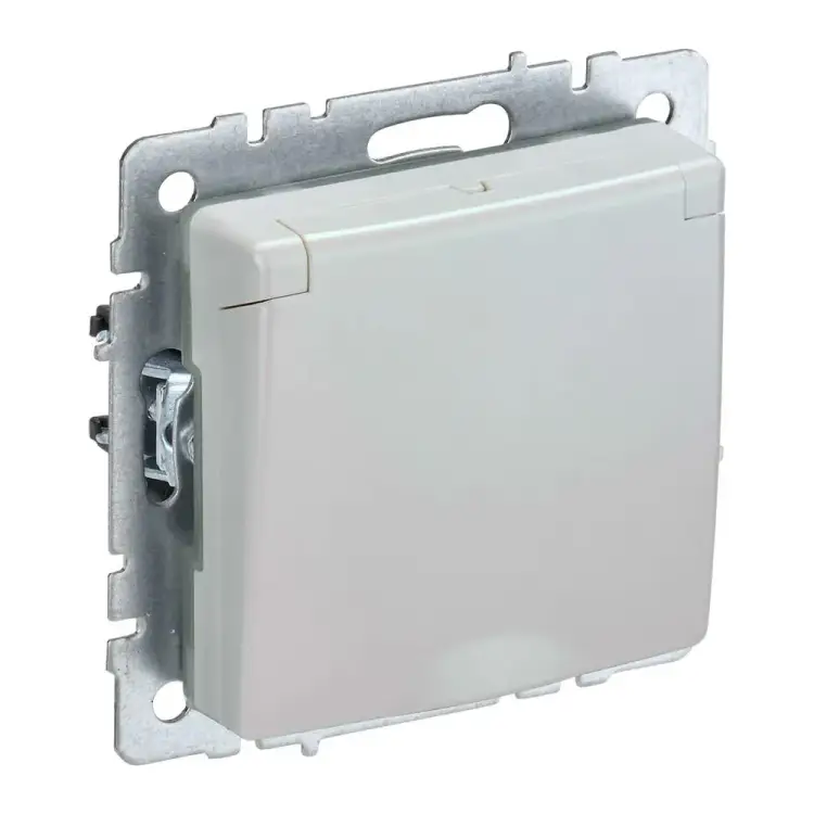 Одноместная розетка IEK Brite рсбш10-3-брж BR-R16-16-K36