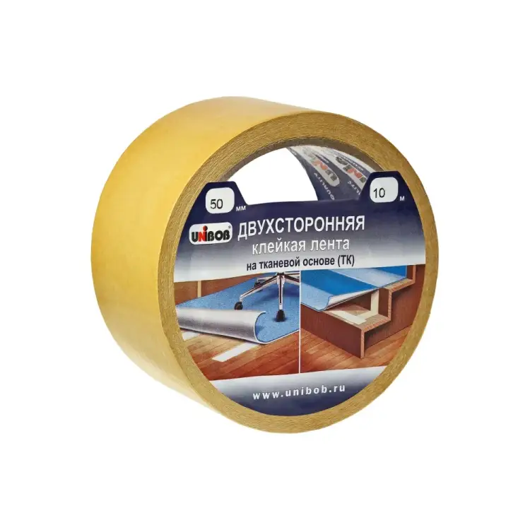Двусторонняя тканевая клейкая лента Unibob 211743