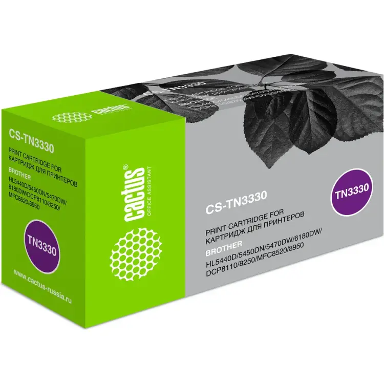 Лазерный картридж для brother hl-5440d/5450dn/5470dw/6180 Cactus tn-3330 807022 Лазерный картридж для brother hl-5440d/5450dn/5470dw/6180 Cactus tn-3330 807022