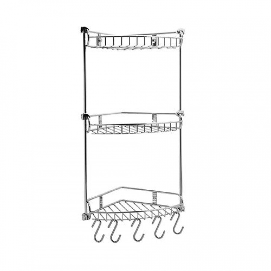 Металлическая тройная угловая полка WasserKraft K-1233