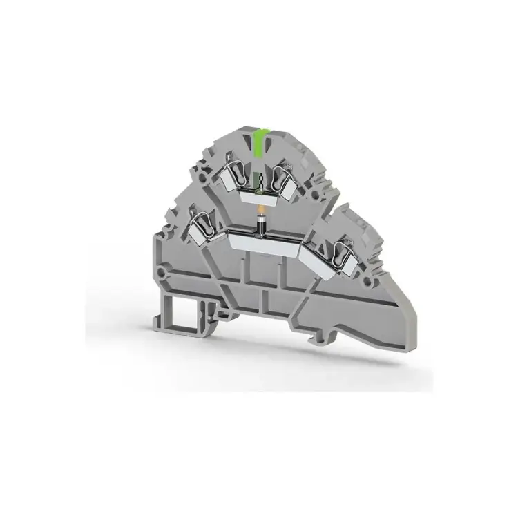 Двухъярусный пружинный клеммник Klemsan YBK2,5-2 FLD 220VAC 0.0.0.3.316719