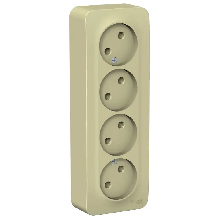 4-ая наружная розетка Systeme Electric Blanca BLNRA000417