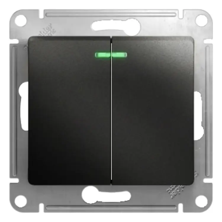 Двухклавишный механизм выключателя Systeme Electric Glossa GSL000753