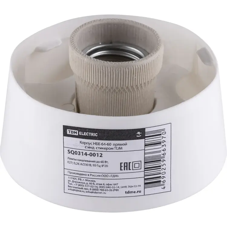 Прямой корпус TDM ELECTRIC НББ 64-60 SQ0314-0012