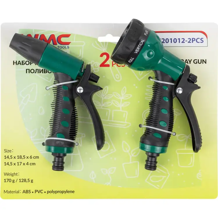 Пластиковый пистолет-распылитель WMC TOOLS WMC-TG7201012-2PCS(56248) Пластиковый пистолет-распылитель WMC TOOLS WMC-TG7201012-2PCS(56248)
