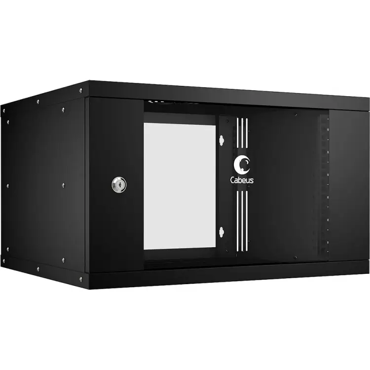 Телекоммуникационный настенный шкаф Cabeus WSC-05D-6U55/45-BK