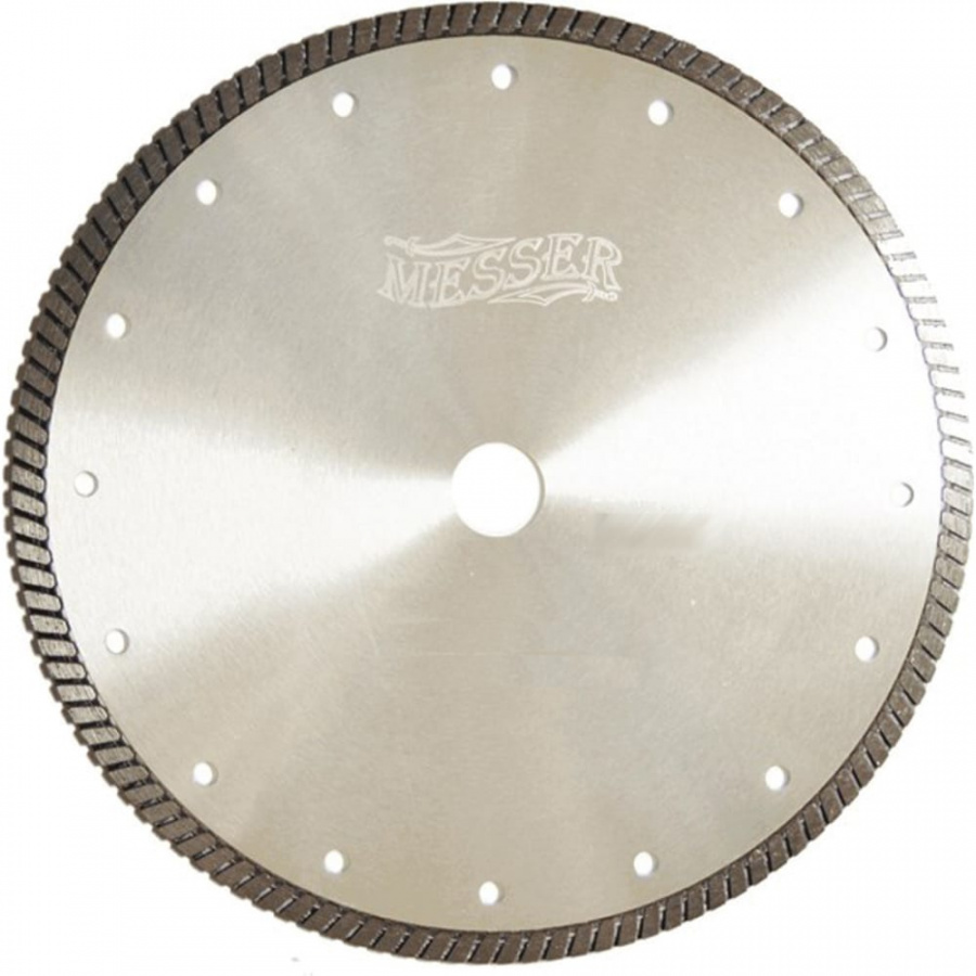 Турбо алмазный диск по бетону MESSER 230D-2.5T-7.5W-22.2
